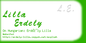 lilla erdely business card